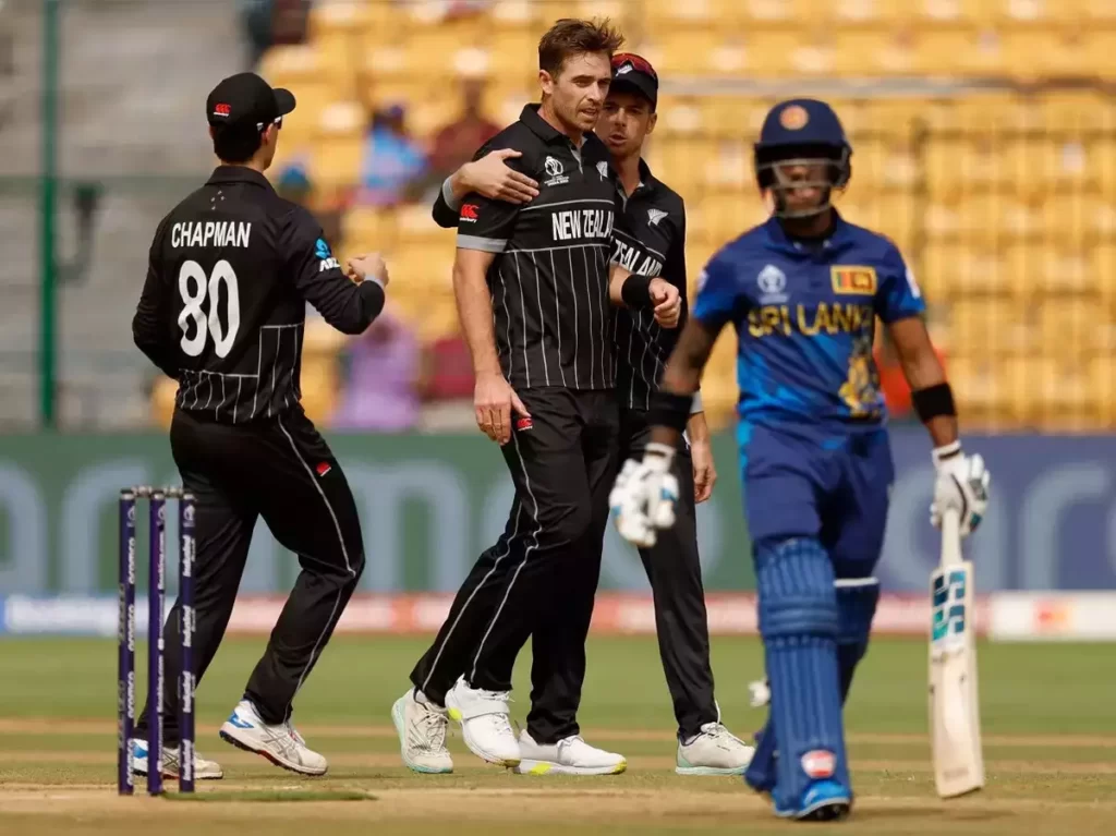 NZ vs. SL Cricket World Cup Highlights