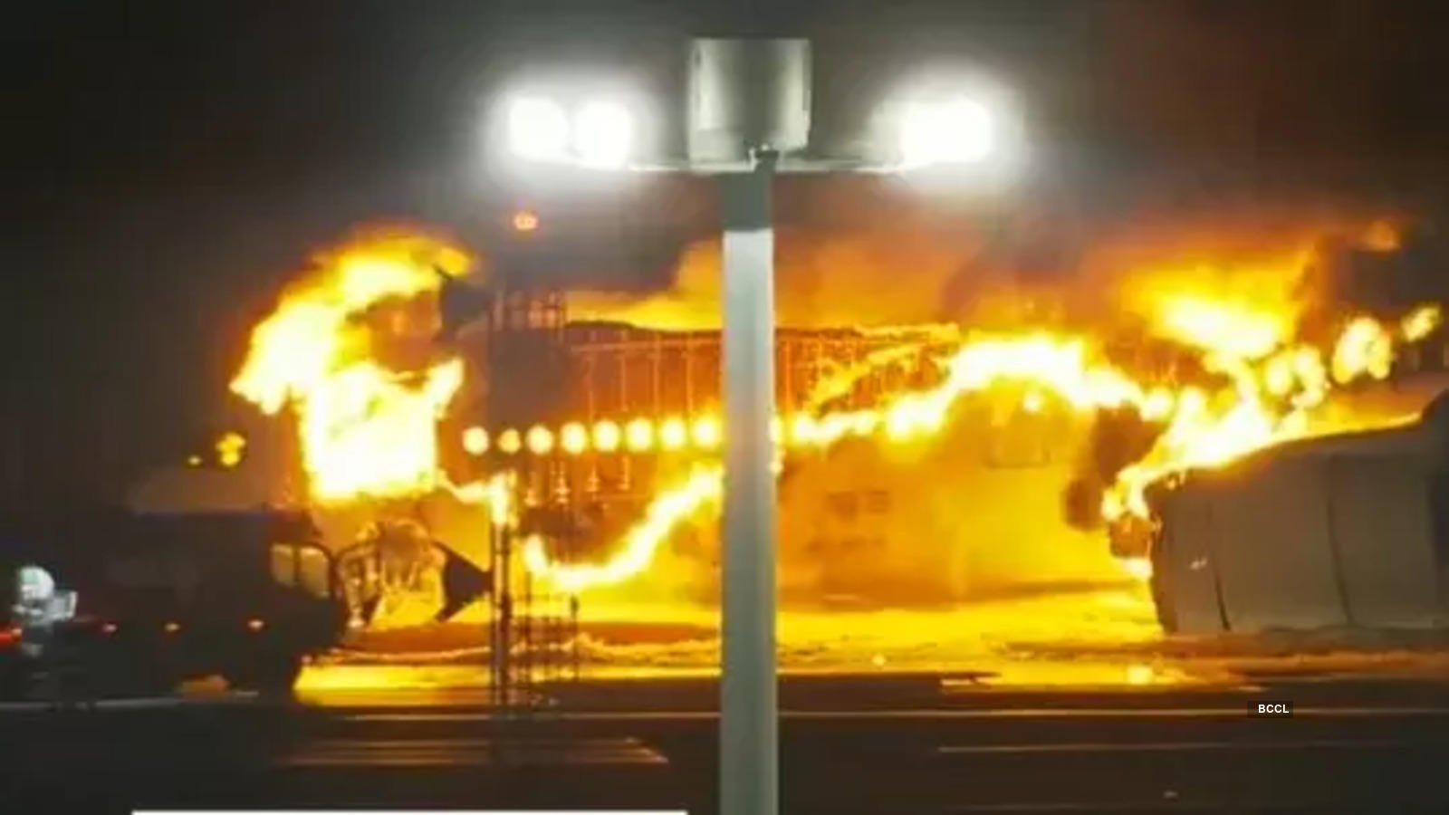 Japan Airlines Jet Catches Fire in Quake-Relief Plane Collision