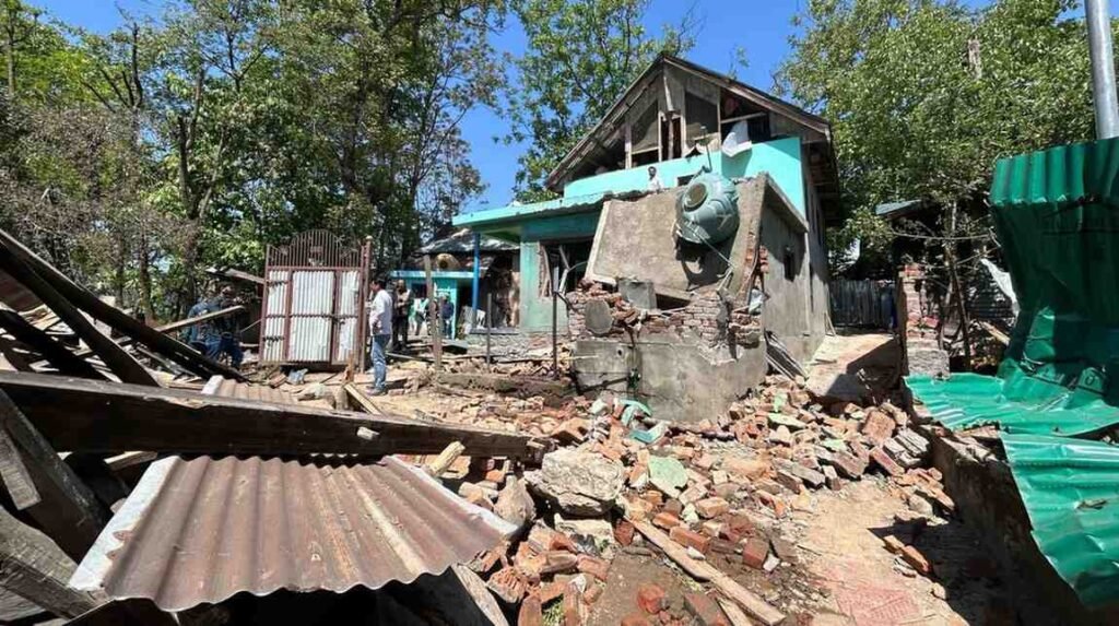 Security Forces Demolish Houses of Terrorists Behind Pahalgam Attack