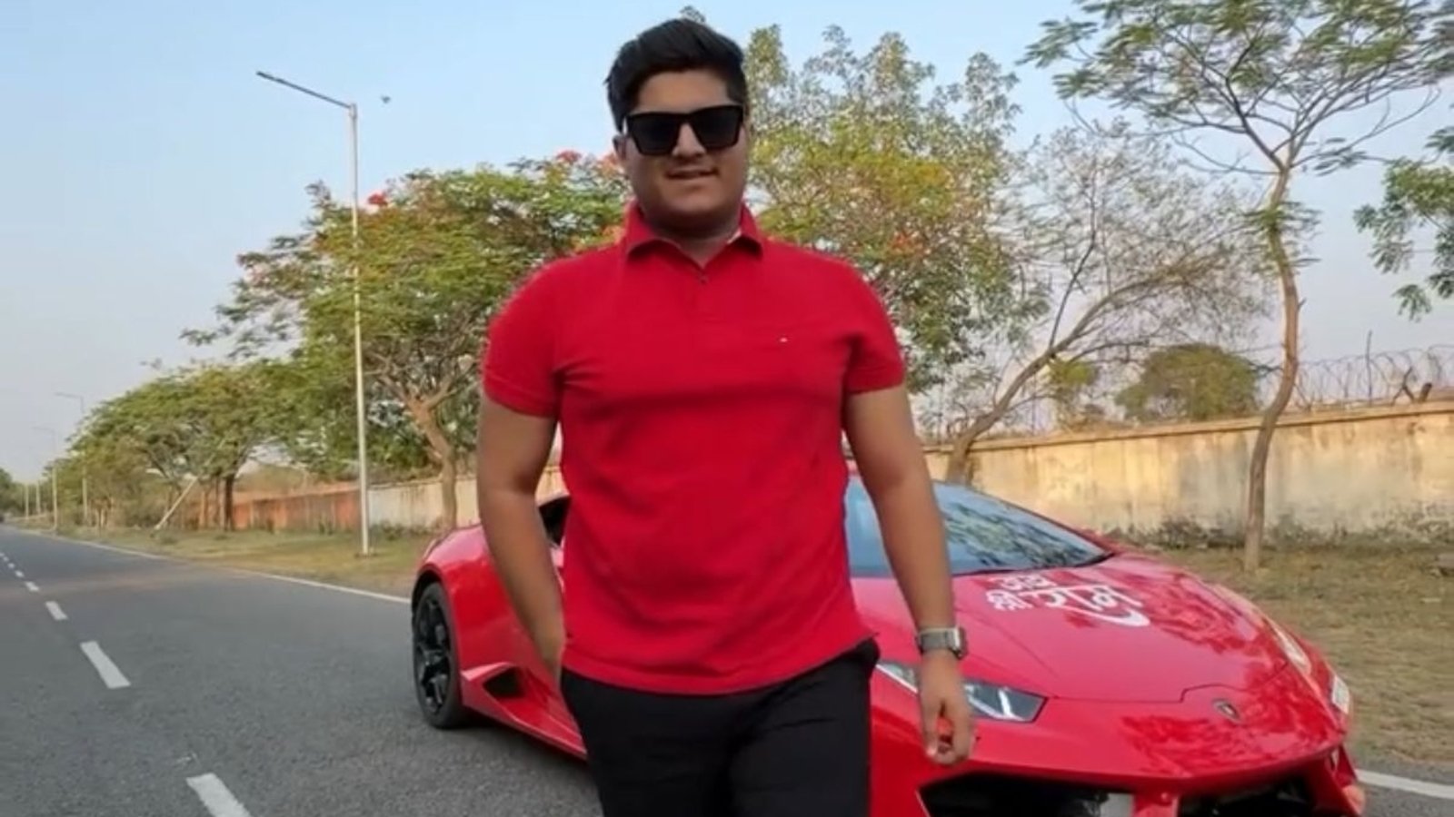 YouTuber Mridul Tiwari Identified as Owner of Red Lamborghini in Fatal Noida Crash