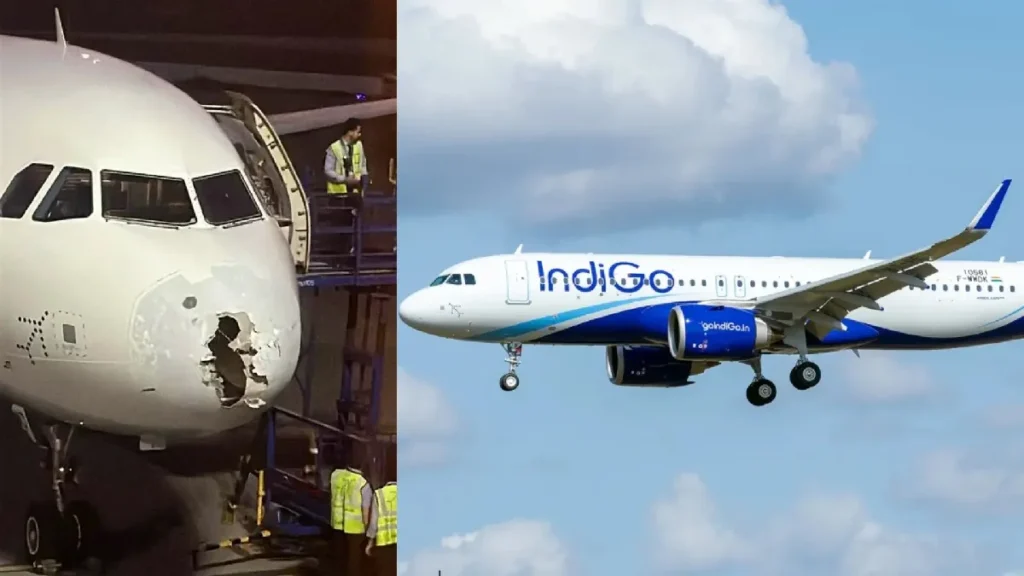 IndiGo Flight Lands in Srinagar with Damaged Nose Due to Turbulence, Hailstorm