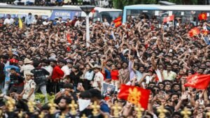 Stampede at Bengaluru stadium Kills 11 During RCB Victory Parade