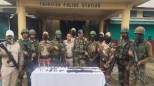 Coordinated raids by Manipur police recover 328 weapons from five Valley districts