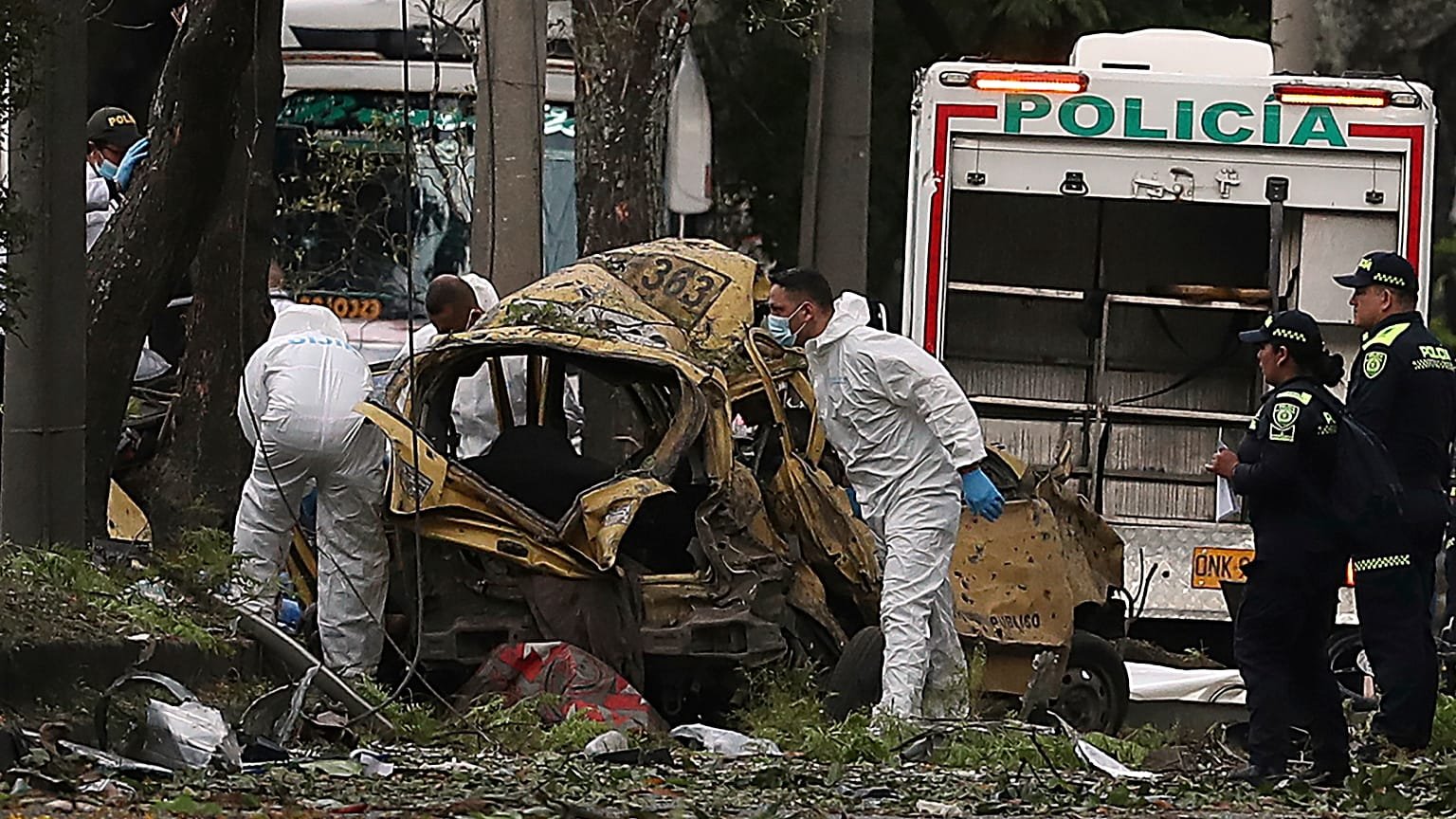 Car Bomb and Helicopter Attack in Colombia Kill At Least 17 Police Officers