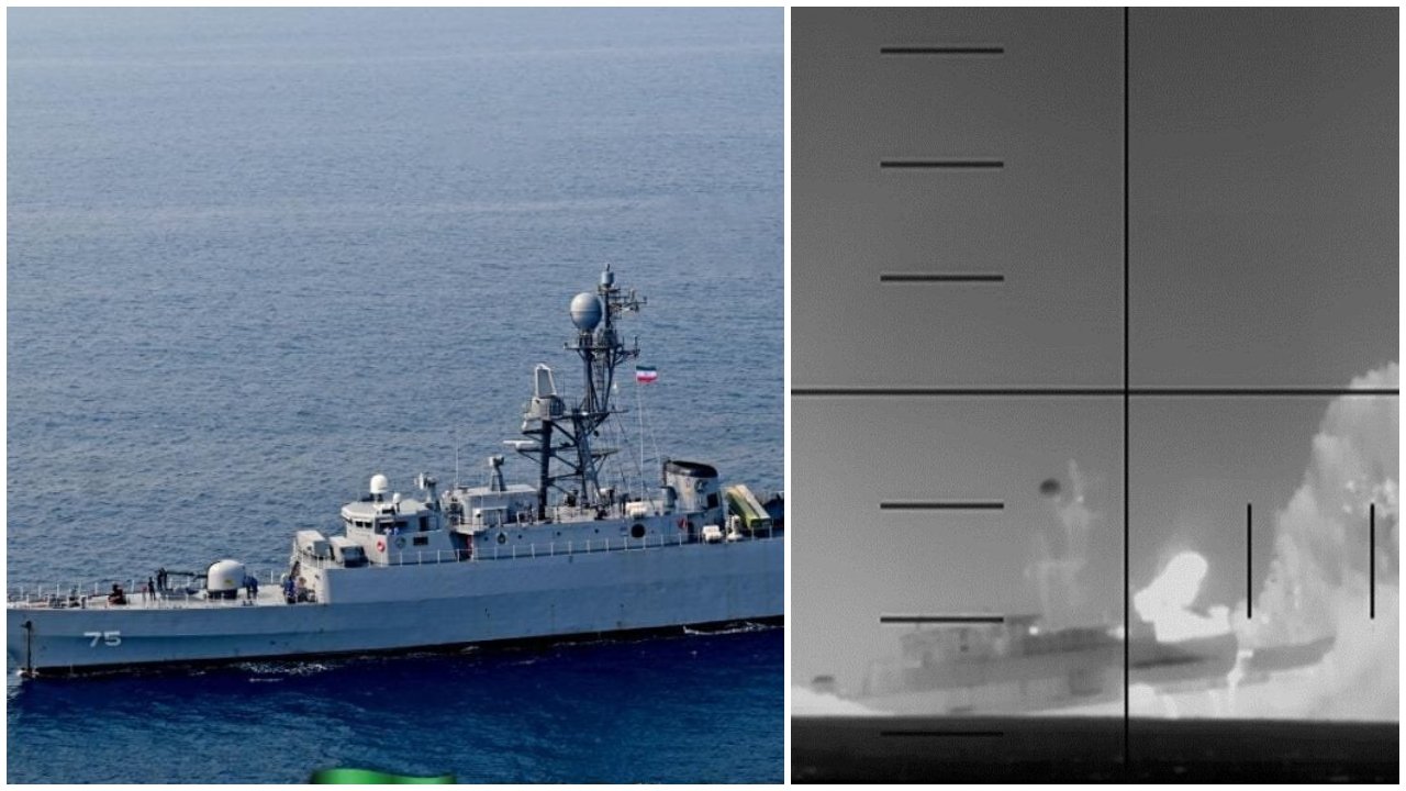 Iranian Warship IRIS Dena Sunk by US in Indian Ocean