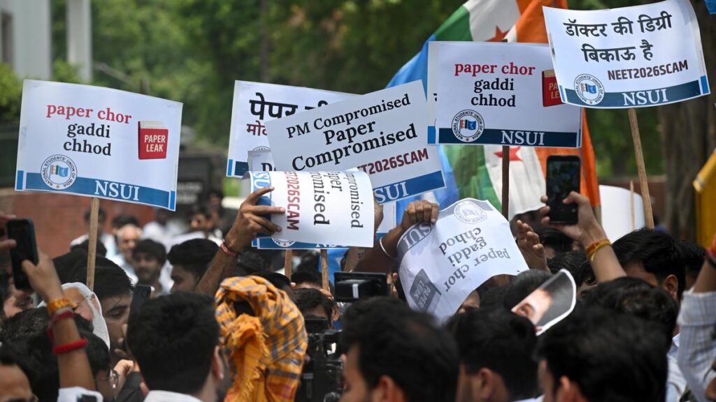 NEET-UG paper Leak Case; LoP Call for Education Minster's Resignation