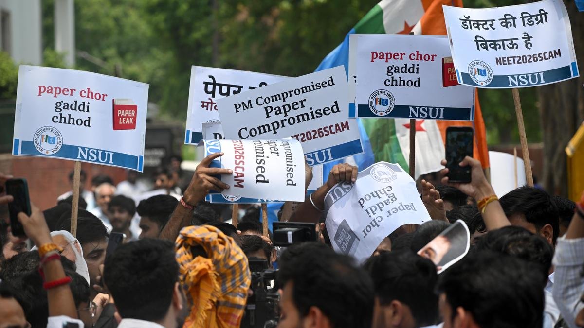 NEET-UG paper Leak Case; LoP Call for Education Minster's Resignation