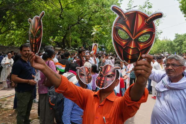 CJP holds Protest in Jantar Mantar for the Resignation of Union Education Minister