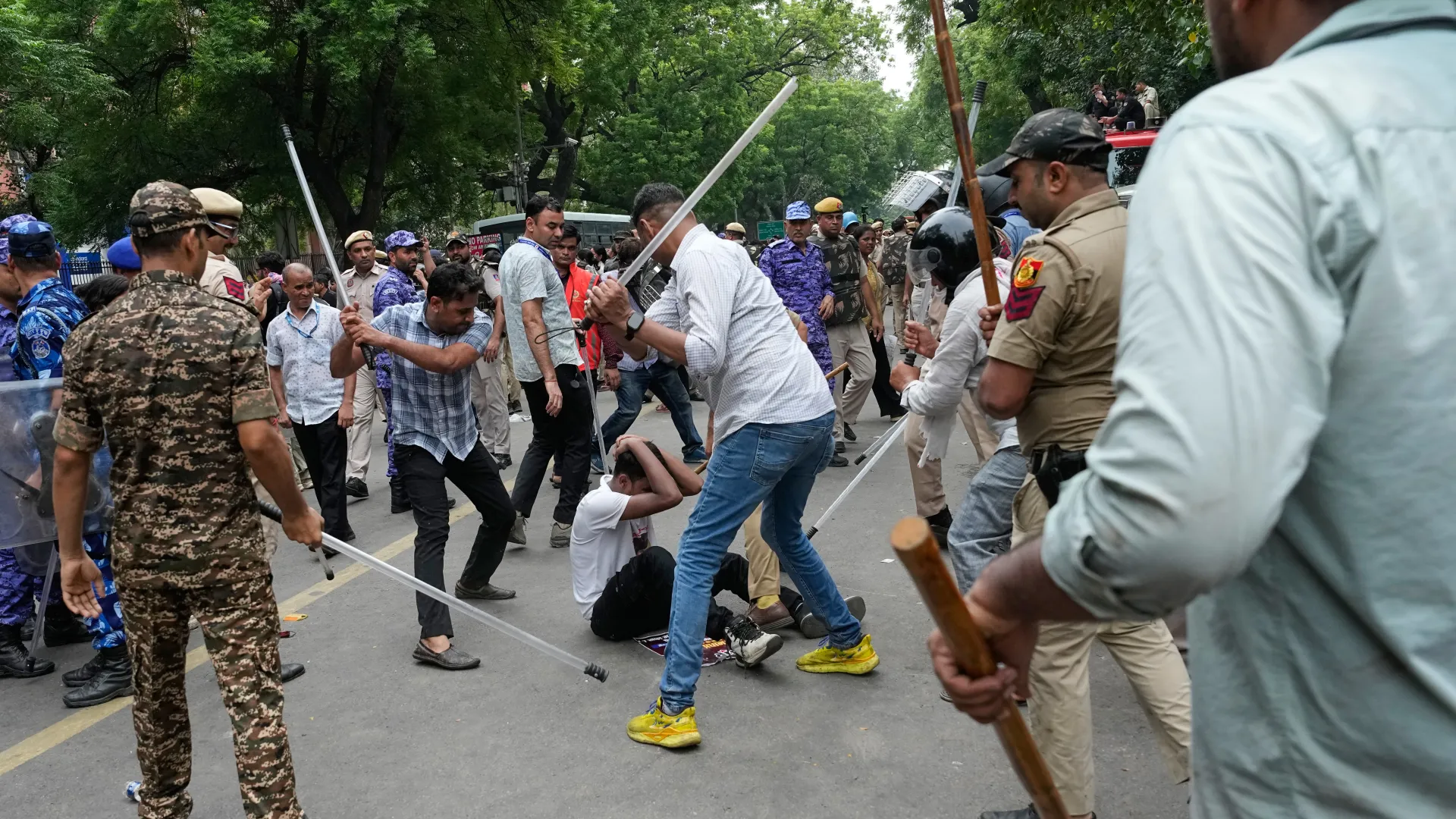 Police Clash with Cockroach Janta Party Protesters in Delhi