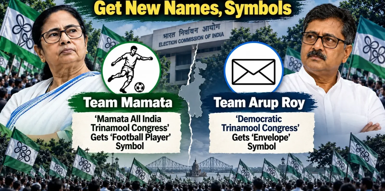 TMC Name Symbol Row: ECI Bars Both Factions until By-polls