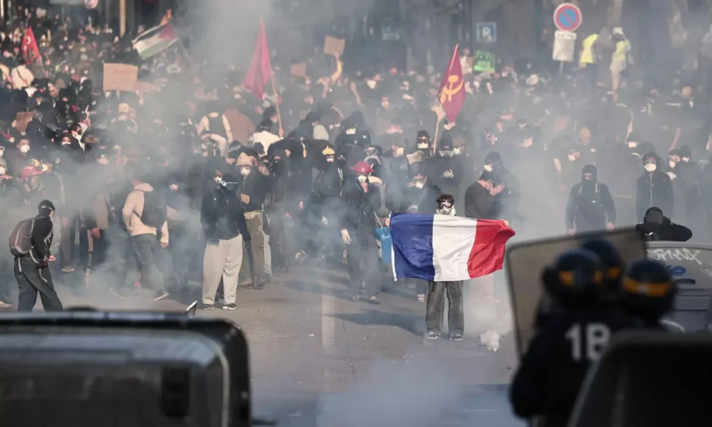 Clashes Erupt Following Nationwide Demonstrations in France